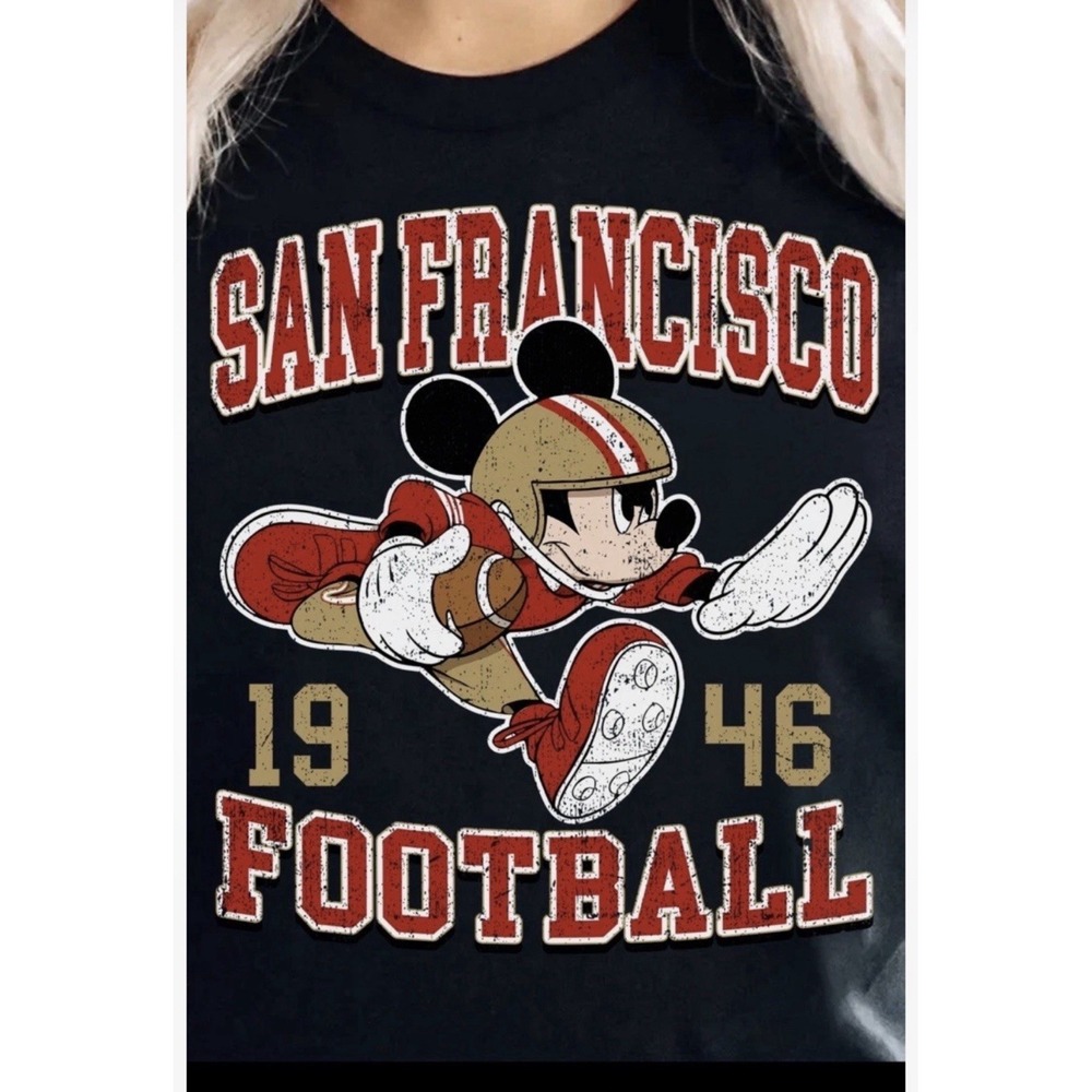 San Francisco 49ers Mickey Mouse T-Shirt Unisex Adult XL